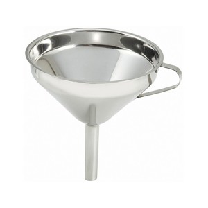 Winco Stainless Steel Wide Mouth Funnel with Handle, 5.75" - 1 of 3