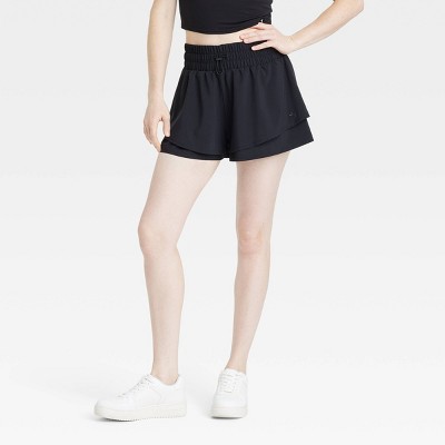 Women's Double Layer Woven Mid-Rise Shorts 2.5" - JoyLab™