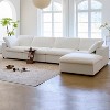 Lesly Square Arm Fabric Rectangle Removable Covers Sectional Sofa - 3 of 4