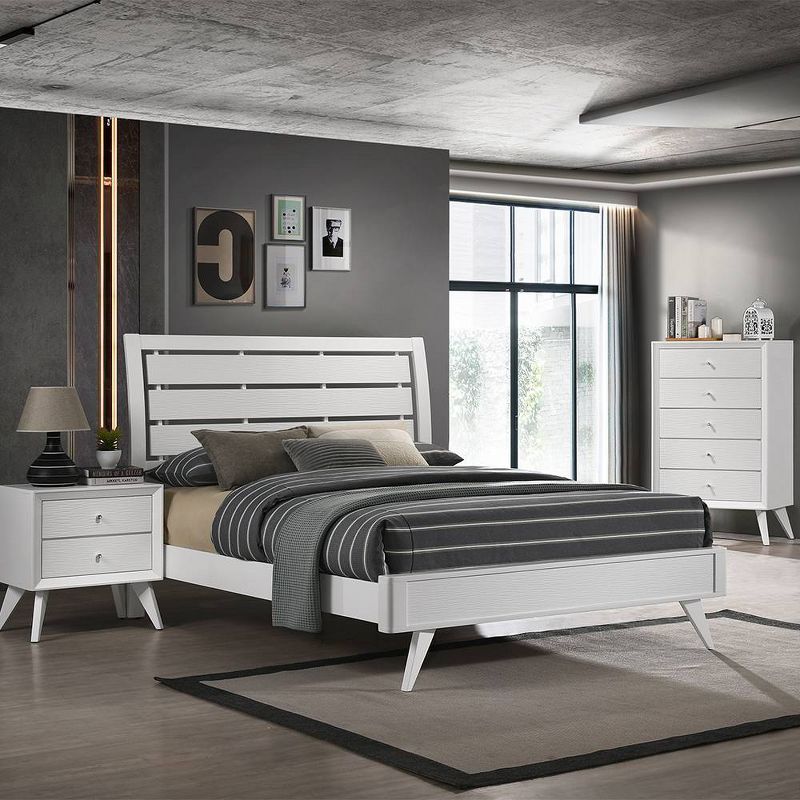 88&#34; Queen Bed Cerys Bed White Finish - Acme Furniture, 1 of 6