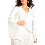 ELOQUII Women’s Plus Size Slit Sleeve Blazer