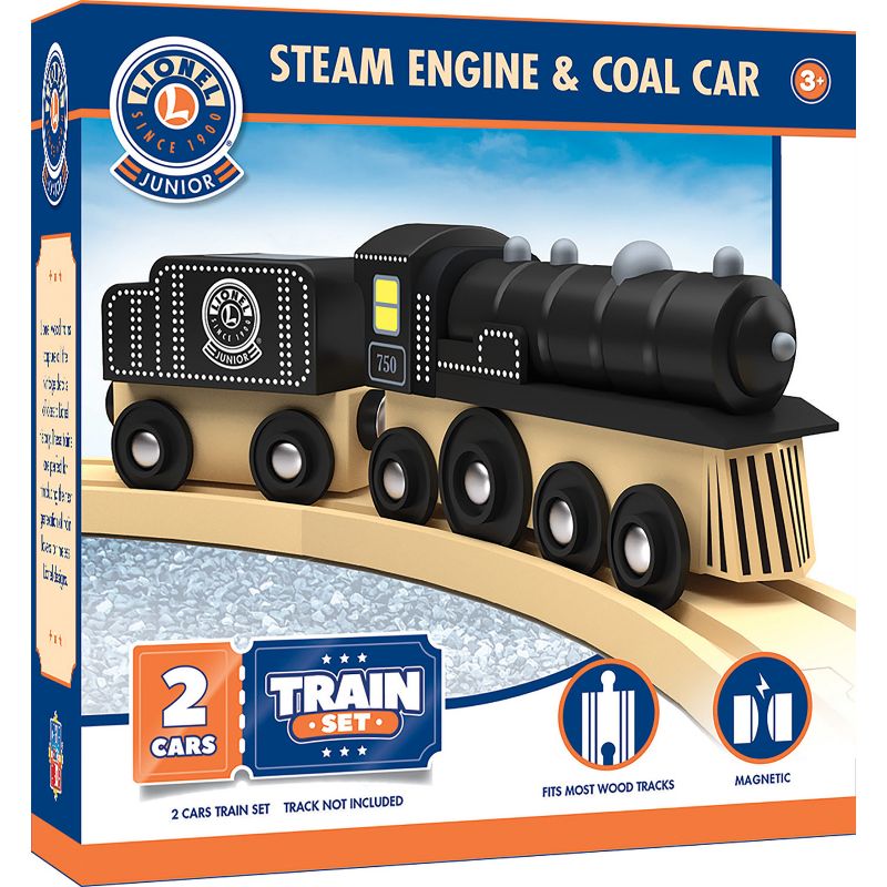 MasterPieces Wood Train Sets - Lionel Collector's Steam Engine & Coal Car, 2 of 8