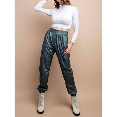Women's Metallic Utility Cargo Pant - GiGiO