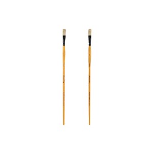 Mimik Hog Professional Synthetic Hog Bristle Paint Brush- Versatile Alternative to Natural Hog Hair Paint Brushes for Oil Painting, Acrylics, Inks, - 1 of 4