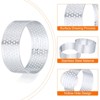 Unique Bargains Stainless Steel Non-Stick Perforated Baking Dessert Round Cake Ring 6 Pcs - 4 of 4