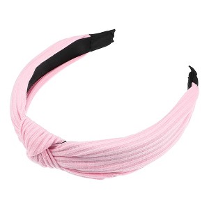 Unique Bargains Textured Cotton Knot Headband Soft Hairband for Women 1.3 Inch Wide 1Pcs - 1 of 4
