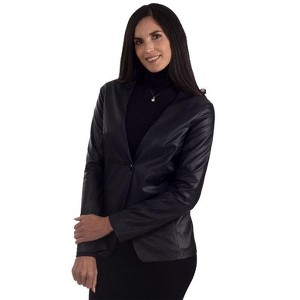 NIne West Women's V-Neck Blazer NWDP217US - 1 of 4