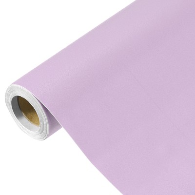 Unique Bargains Wallpaper, Peel and Stick Wallpaper Contact Paper Solid Color Vinyl Self-Adhesive Wall Paper Decorative Purple 197"x23.6"