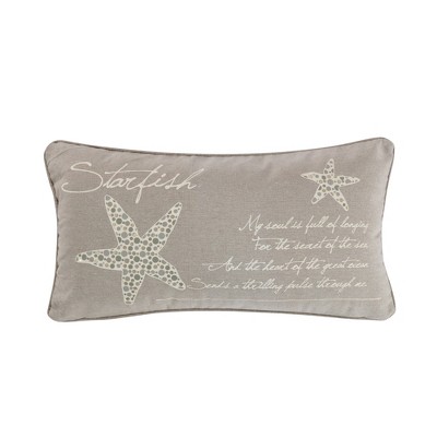 Kailua Starfish Script Decorative Pillow - Levtex Home