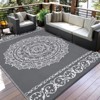 COZONY Reversible Straw Rug, Plastic Outdoor Mat for Patio, Deck, RV and Camping - 4 of 4
