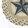 Earth Rugs Hand-Stenciled Barn Star Jute Trivet – Natural Fiber Hot Pad for Country Kitchens - 2 of 3
