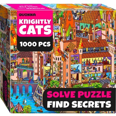 QUOKKA 1000 Piece Jigsaw Puzzle for Adults - Premium Box Packaging with Extra Fun Challenges