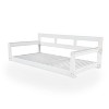 Okak Rustic Acacia Wood Porch Swing Bed,Twin Size Outdoor Bench Swing with 118-inch Ropes,Garden Swing for Patio,Backyard,Garden - 2 of 4