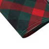 Unique Bargains Christmas Place Mats Plaid Linen Red Green Beige White 13"x17.7" 2 Pcs - 4 of 4