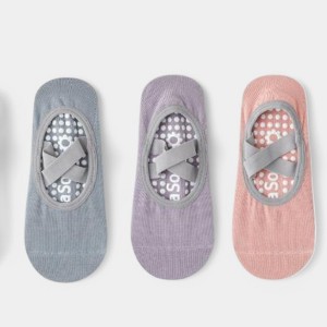 Anna-Kaci Active Women's Non-Slip Ballet Grip Socks with Crisscross Elastic Straps - 1 of 4