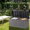 BI&SEA 230 Gallon Waterproof Deck Box-248,Lockable Resin Storage Box for Patio Furniture Cushions Garden Tools and Outdoor Delivery Storage - 3 of 4