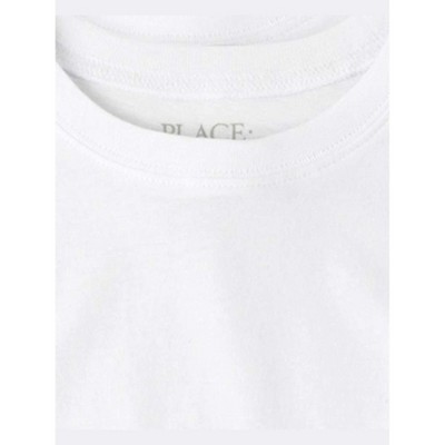 The Children's Place Boys Short Sleeve Basic Layering Tee 4-Pack White XS (4) — фото 3