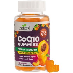 CoQ10 100mg Gummies - 3X Better Absorption, Antioxidant for Heart Health Support & Energy Production, Ultra Coenzyme Q10 Vitamins - 30 Gummies - 1 of 4