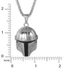 Star Wars Boba Fett Helmet Pendant Necklace, Stainless Steel, 22" Box Chain - 4 of 4