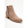 JAYER Light Brown Suede Leather Double-Zip Block Heel Boot (Women) taupe suede 5.5 Forever & Always Shoes US - 3 of 4