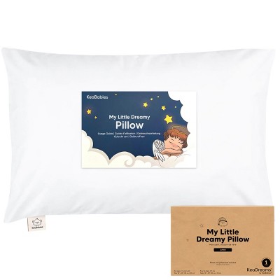 KeaBabies Toddler Pillow With Pillowcase Jumbo 14X20 Soft Organic Cotton Toddler Pillows For Sleeping Machine Washable Perfect For Travel Toddler Bed Set Pearl Gray | Retail Rebel