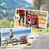 Gulches Pet Strollers: 2-in-1 Red Bike Trailer & Road-Visibility Bicycle Stroller - 3 of 4
