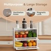 MOEPISY Vintage Breadbox Bread Storage Container Farmhouse Food Organizer Pantry Shelf (White) - 4 of 4