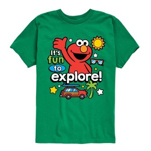 Boys' - Sesame Street - Elmo Fun To Explore Short Sleeve Graphic T-Shirt - 1 of 4