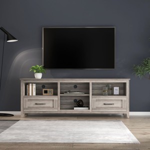 70 Inch Length TV Stand, 2 Drawers And 4 High-Capacity Storage Compartment Television Table, TV Console Table-Cuddlewood - 1 of 4