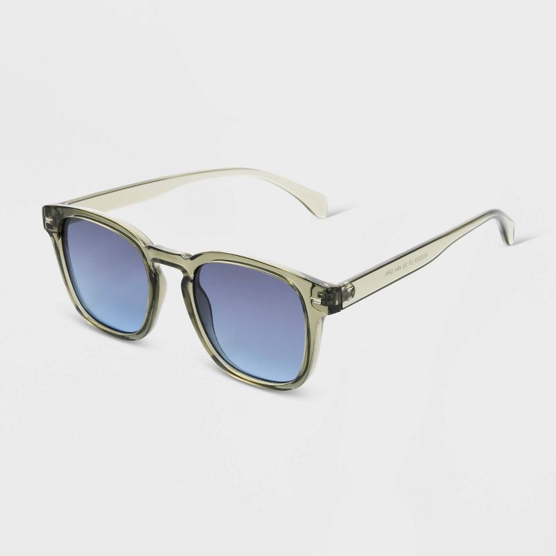 Women's Shiny Plastic Square Sunglasses with Gradient Lenses - Universal Thread™, 2 of 3