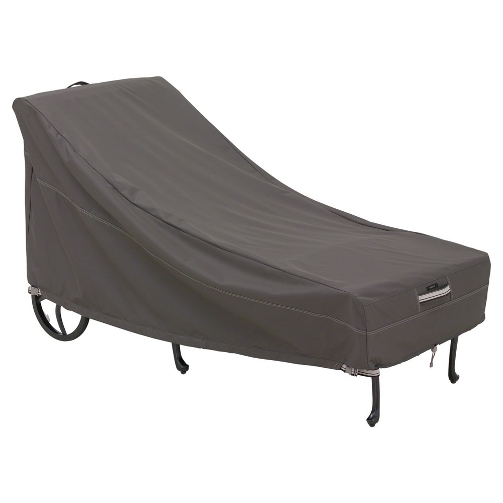 Photos - Furniture Cover Ravenna Patio Chaise Lounge Cover -66" x 28" x 27.5" - Dark Taupe - Classi