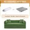 Dolonm Foldable Convertible Sofa Bed, Boneless Compression Mattress, Corduroy Sofa with Fixed Frame, Used for Living Room, Bedroom,Olive Green - 3 of 4