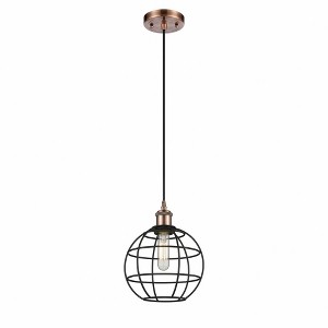 Lake Placid - 1 Light Cord Hung Pendant In Industrial Style-10.25 Inches Tall and 8 Inches Wide - 1 of 1