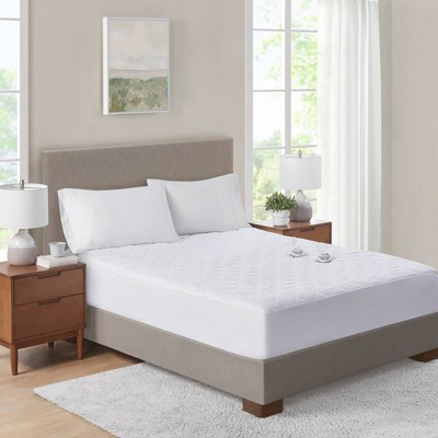 Serta Full 85-Thread-Count Microfiber Grey Bed-Sheet in the Bed