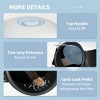 Akoasm Large Foldable & Easy Clean Two-Way Entrance Cat Litter Box With High Sides Lid, Air Freshener-White+Black - 4 of 4