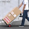 VEVOR Aluminum Folding Hand Truck, 2 in 1 Design 400 lbs Capacity, Dolly Cart with Rubber Wheels for Transport and Moving, Silver - 2 of 4