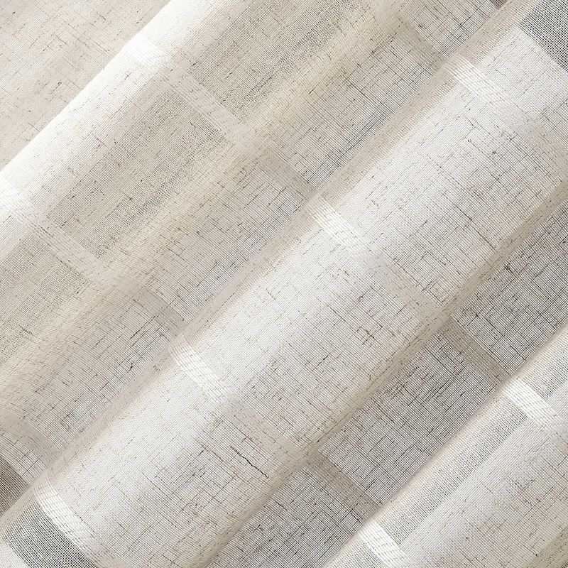 Twill Stripe Sheer Anti-Dust Curtain Panel - Clean Window, 5 of 12