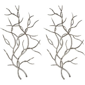 Uttermost Silver Branches 36 3/4"H Metal Wall Art Set of 2 - 1 of 1