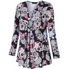 Plus Size Women's Halloween T-Shirt - V-Neck Long Sleeve Ultra Soft Stretch for Fall Holiday Wear - 2 of 4