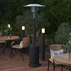 Flash Furniture Sol Patio Outdoor Heating-Stainless Steel 40,000 BTU Propane Heater with Wheels for Commercial & Residential Use-7.5 Feet Tall - 2 of 4