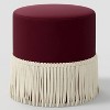 Fringe Drum Ottoman in Velvet - Threshold™ - 2 of 4