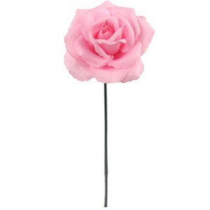 Floral Home 8" Pick Pink Rose - 50-Piece - 1 of 4