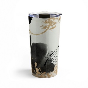 Sheila Wenzel-Ganny Black Ink Abstract 20 oz Stainless Steel Travel Mug - Deny Designs - 1 of 4