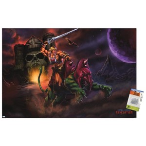 Trends International Mattel Masters of the Universe: Revelation - He-Man & Battle Cat Unframed Wall Poster Prints - 1 of 4