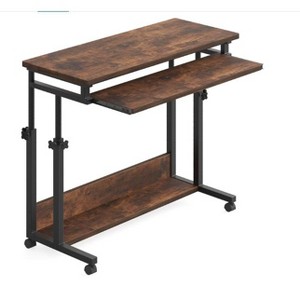 Gulches Portable Desk for Sofa/Bed, Height Adjustable Laptop Table with Keyboard Tray, Rolling Home Office Computer Cart - 1 of 1