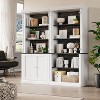 White Bookshelf Storage Cabinet with LED Lights, 5 Tier Freestanding Storage Shelves, 71 Inch Tall Bookcase for Living Room, Office - 3 of 4