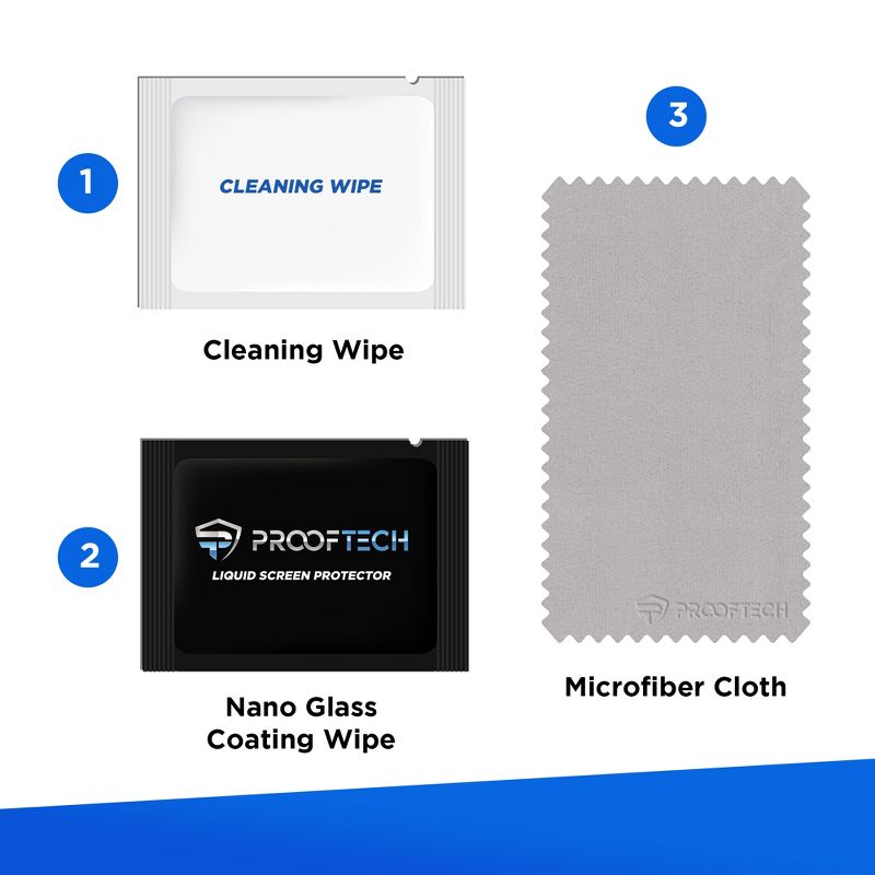 ProofTech 2 Pack ProofTech Liquid Glass Screen Protector for All Smartphones Tablets and Watches, 2 of 7