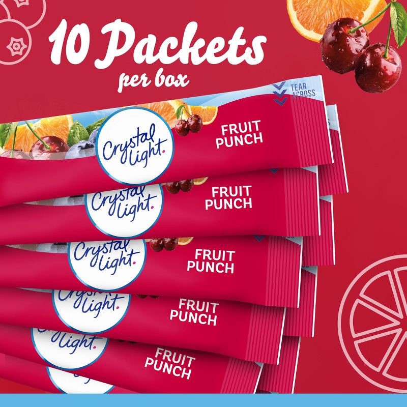 Crystal Light On-the-Go Fruit Punch Drink Mix - 10pk/0.09oz, 6 of 11