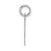 Black Bow Jewelry 14k White Gold, Ella Collection, LG Fancy Script Initial Pendant A-W - 2 of 4