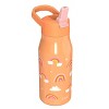 Zak Designs 14 fl oz Double Walled Stainless Steel Tranquility Insulated Straw Bottle - 4 of 4
